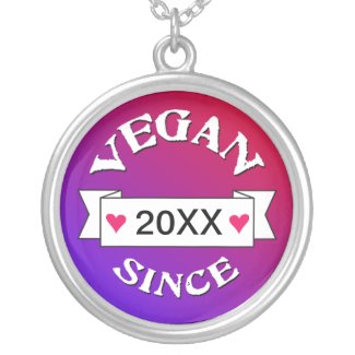 Vegan Since necklace