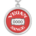 Vegan Since Custom Necklace necklace