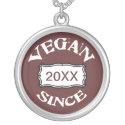Vegan Since necklace