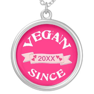 Vegan Since Custom Necklace necklace