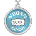 Vegan Since Custom Necklace necklace