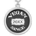 Vegan Since necklace
