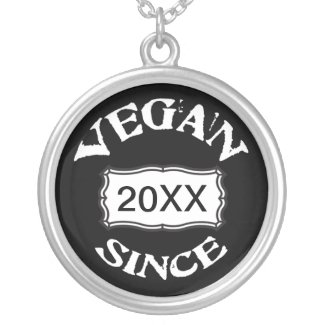 Vegan Since necklace