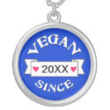 Vegan Since necklace