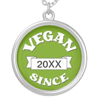 Vegan Since necklace