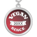 Vegan Since necklace