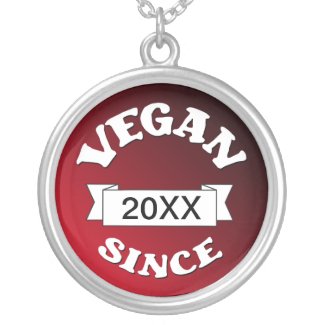 Vegan Since Pendant Necklace necklace