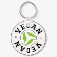 Vegan Sports Logo keychain