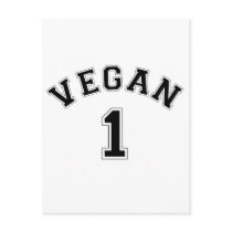 Vegan Sports Logo postcards