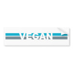 Vegan Stripes Bumper Stickers