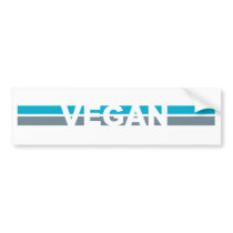 Vegan Stripes bumper stickers