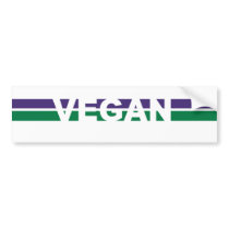 Vegan Stripes bumper stickers