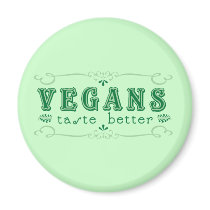 Vegan Taste magnets by smallhandsdesigns Vegan Taste magnets