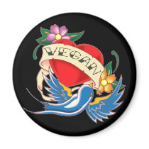 Vegan Tattoo magnets