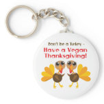 Vegan Thanksgiving Key Chains