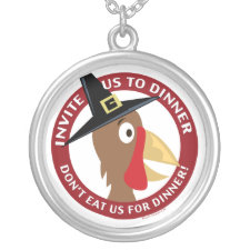 Vegan Thanksgiving Pendant necklace