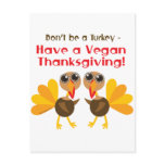 Vegan Thanksgiving Post Card