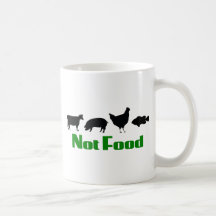 Vegan / Vegetarian Not Food Mugs