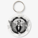 Vegan wings keychain