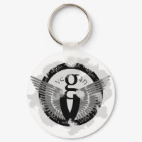Vegan wings keychain
