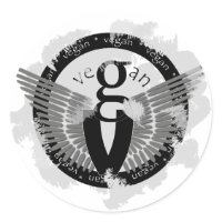 Vegan wings sticker