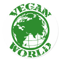 Vegan World sticker