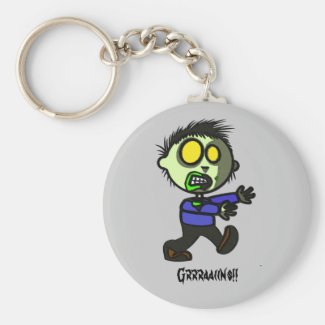 Vegan Zombie Key chain