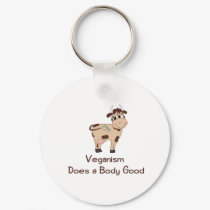 Veganism, Does a body good keychains by HandsomeDevil Veganism, Does a body good keychains