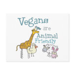 Vegans are Animal Friendly Postcards