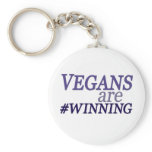 Vegans are #Winning Keychains