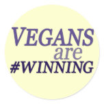 Vegans are #Winning Sticker
