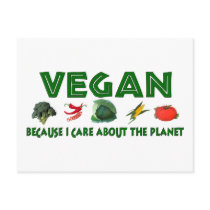 Vegans For The Planet postcards by orsobear Vegans For The Planet postcards