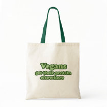 Vegans get their protein Elsewhere Tote Bag