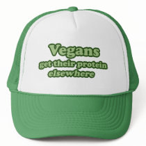 Vegans get their protein Elsewhere Mesh Hats