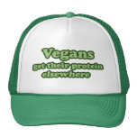 Vegans get their protein Elsewhere Mesh Hats