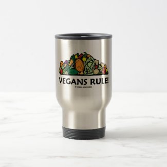 Vegans Rule! (Pile Of Vegetables) Mugs