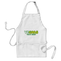 Vegans Taste Great Parody aprons by BoogieMonst Vegans Taste Great Parody aprons