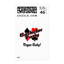 Vegas Baby Bachelor Party Postage Stamp