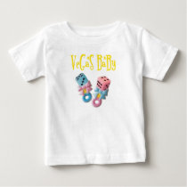 VeGaS BaBy Boy / Girl Pink and Blue Dice Rattles! t-shirts