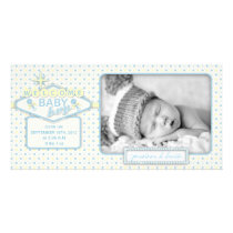 Vegas Baby Boy Photo Card Y