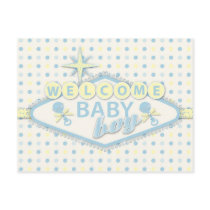 Vegas Baby Boy Postcard Y