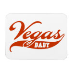 Vegas Baby Rectangle Magnet