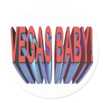 VEGAS BABY! STICKERS by vegasdusoleil VEGAS BABY! STICKERS