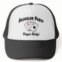Vegas Bachelor Party hats by CelebrationZazzle Vegas Bachelor Party hats