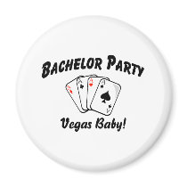 Vegas Bachelor Party magnets