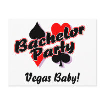 Vegas Bachelor Party postcards