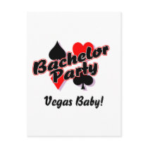 Vegas Bachelor Party Postcards