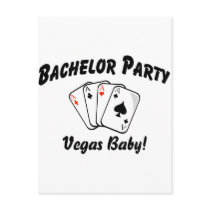 Vegas Bachelor Party Postcard