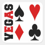 Vegas Card Suits Design Stickers