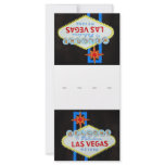 Vegas Casino party place setting Custom Rack Cards